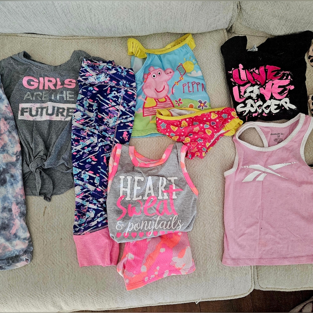 4t girls athletic clothing/bathing suits